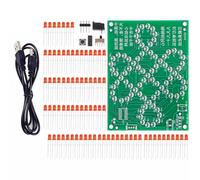 Electronic Welding Practice Set Circuit Board Microcontroller 81 LED Light Plate Creative Animation Light LED Chinese Knot