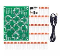 Electronic Welding Practice Set Circuit Board Microcontroller 81 LED Light Plate Creative Animation Light Beginner Welding Training