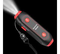 Electronic Whistle 2nd Generation 120-150 dB, 9 V Battery, 99 g, Referee Whistle with SOS Light & Flashlight, Histle for Coaches & Soccer (14 x 4.1 x 3 cm)