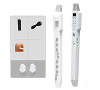 Electronic Wind Instrument 10-tone electronic saxophone with Storage cloth bag Mouthpiece case for beginners and adults (white)
