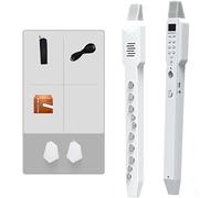 Electronic Wind Instrument 10-tone electronic saxophone with Storage cloth bag Mouthpiece case for beginners and adults,white