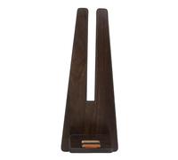 Electronic Wind Instrument Stand Rosewood Vertical Support Portable Universal Holder for Most Electric Woodwind Instruments Sturdy X Frame Soft Foam Padding Quick Release Durable