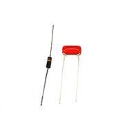 Electrónica Baile Treble Bleed Capacitor Kit 0.002uF Sprague Orange Drop + Antique Allen Bradley Resistor 130K to Not Lose Treble in Electric Guitar Volume