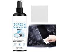 Electronics Cleaner Spray | 50ml Streak-Free Cleaning Spray - Screen Cleaning Kit with Wipe Cloth | for Computer Tablet Television Mobile Phone Electronic Devices Lens Touchscreen