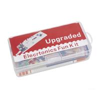 Electronics Component Fun Kit With Power Supply Module, Jumper-Wire, Potentiometer,830 Tie-Points Breadboard Compatible With STM-32,Raspberry-Pi,