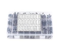[Electronics Component Kit] Capacitor Kit 500pcs Assorted Radial Aluminum Electrolytic Capacitor 10V-50V Range 0.1uF to 1000uF - Ideal for Electrical Projects and Repairs Component