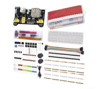 Electronics Component Pack 830 Breadboard for Beginners | for perfect for beginners, seamless R3 integration, potentiometers, photoresistors, thermistor included