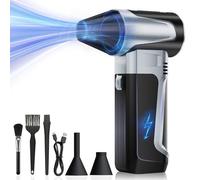 Electronics Compressed Air Dusters - 180000RPM, Super Power Electric Air Duster, Air Blower for PC Rechargeable, Cordless 3-Gear Adjustable Mini Blower for Computer, Keyboard, Outdoors, Car Cleaning