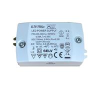 Electronics Constant Currnet & Constant Voltage LED Power Supply 6W 3-9V/0,7A CV+CC 12Vdc 0.5A SLT6-700ILS Input AC220-240V(1 PCS)
