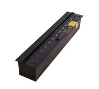 Electronics Fireplace Heater, 3D Simulated Flame, Adjustable Mist Insert, Remote Control & Control Panel, Decorative Electric Fireplace