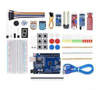 Electronics for Starter Kit R3 Board PCB Components Electronics | 400-point breadboard, for atmega328p chip, 14 I/O pins, USB interface, for ideal for coding basics