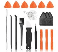 Electronics kit,Metal Spudger Set,Plastic Pry Tool,Opening Picks,Esd Tweezers,Suction Cup,20 PC Crowbar Tools Set for iPhone/iPad/macbook/ps4/xbox Switch Controller,Laptop,Phone screen,Computer