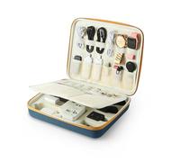 Electronics Organizer Case, Daily Tech Accessories Storage Bag for Charger, Cables, Power Bank, Lapel Mic,Watch, Passport, Travel Electronic Organizer Case for Travel Live Streaming Business Trip