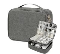 Electronics Organizer Case - Gadget Storage Bag, Cable Pouch | Compact Bag for Charging Cords, Flash Drives, Battery Packs, Earphones, Camera Gear, Travel, Office Commute