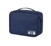 Electronics Organizer Travel Bag for Cable Accessories Storage Bag Pouch Separated Space Waterproof for Cable Cord Charger Hard Drive Earphone Power Bank