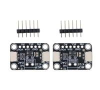 Electronics Output Module MCP4725 12-Bit Digital to Analog Converter Board with Compact JST Ports for Lab Builds