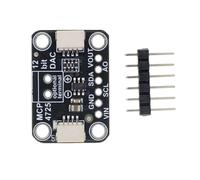Electronics Output Module MCP4725 12-Bit Digital to Analog Converter Board with Compact JST Ports for Lab Builds