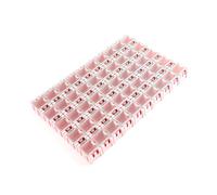 Electronics Parts Storage Lab 50 Heavy Duty ABS Component Organizer Box Pack Clear Parts Box with Clear Lid