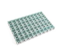 Electronics Parts Storage Lab 50 Heavy Duty ABS Component Organizer Box Pack Clear Parts Box with Clear Lid