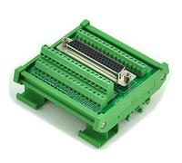 Electronics-Salon D-SUB DB50 Female DIN Rail Mount Interface Module, Breakout Board.