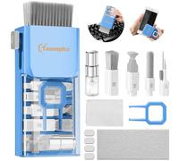 Electronics Screen Cleaner Repair Tool with 3 in 1 Earbud Cleaner Pen, Camera Lens Pen, Suit for iPad, iPhone, Cell Phone, Sky Blue