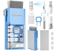 Electronics Screen Cleaner Repair Tool with 3 in 1 Earbud Cleaner Pen, Camera Lens Pen, Suit for iPad, iPhone, Cell Phone, Sky Blue