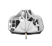 Electronics Travel Organizer Bag - 180° Opening Cable Storage Case for Banks, USB Cords, Headphones, Mice & Accessories | Portable Tech Gear Organizer for Home, Office, Business Trips, and Daily