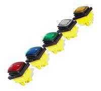 ElectronicSwitch 5pcs 250VAC KCD4 201 Waterproof 203 Rocker Switch DPST 4pin on 12V 220V LED (Color : Green, Size : 20A-12V)