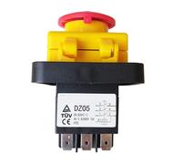 ElectronicSwitch Electromagnetic Switches Emergency Stop Pushbutton Switch for Bench Drill DZ05 7Pins 400V IP55