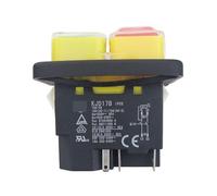 ElectronicSwitch KJD17B Industrial Electromagnetic Pushbutton Switches Safty Switch for Lathes 2NO 5Pins