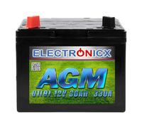 Electronicx U1(9) AGM 30AH 330A Battery Lawn Tractor Ride-On Lawn Mower