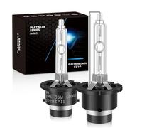 ElectronLumen D4S HID Xenon Headlight Bulbs 35W 6000K High Low Beam Replacement Headlamps - Cool White, Pack of 2