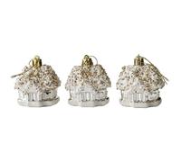 Electroplated Ball Houses Christmas Tree Decorations Hanging Ornaments For Home Party Holiday Decoration Christmas Tree Decorations