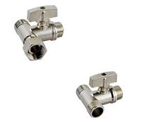 Electroplated Brass Ball Valve 1/2#39; #39; BSP Male to Female Thread Loose Union Nut Diverter Switch 1Pcs(1I2 MMF)