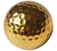 Electroplated Golf Ball Luxury Finish for Golf Enthusiasts and Gift Giving on the Course or at Home (Gold, 4.25 × 2.05 in)