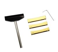 Electroplated Guitar Fret Press Set with Grooved Inserts and Wrench Fret Insert Set for Stable String Alignment Guitar Repair Accessories