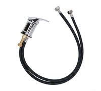 Electroplated Zinc Alloy Mixing Valve For Barber Shampoo Basins With Flexible Hose Support For Efficient Water Flow Control