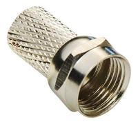 electrosmart 10 x Screw on F Plug Connectors for Aerial Satellite & Cable TV - Internal Diameter of Plugs is 6.4mm fits most makes of RG6 / CT100 / WF100 / CAB100 / PF100 Coaxial Cables