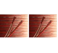 electrosmart 10m Quality 18AWG Loud Speaker Cable - Multi-Strand - Outside Dimensions of Cable: 5mm x 2.5mm (Pack of 2)