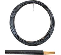 electrosmart 12V 24V 2mm² 25 Amps Single Core Copper Automotive Auto Car Marine Stranded Thin Wall Cable/Wire Red or Black (Black, 50m)