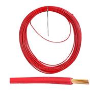 electrosmart 12V 24V 2mm² 25 Amps Single Core Copper Automotive Auto Car Marine Stranded Thin Wall Cable/Wire Red or Black (Red, 30m)