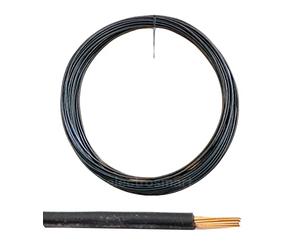 electrosmart 12V 24V 2mm² 25 Amps Single Core Copper Automotive Auto Car Marine Stranded Thin Wall Cable/Wire Red or Black (Black, 20m)