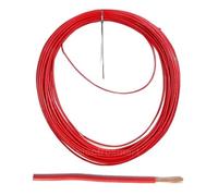 electrosmart 12V 24V Single Core Copper Automotive Auto Car Marine Stranded Thin Wall Cable/Wire Red or Black 0.5mm² 11 Amps (11A) (Red, 30m)