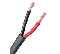 electrosmart 2 Core Twin Red/Black Copper Automotive Auto Cable Wire 2 x 0.75mm Thin Wall Flat Stranded 12V 24V 14 Amp (25m)