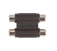 electrosmart 2 RCA/Phono Female Socket to 2 RCA/Phono Female Socket Inline Coupler