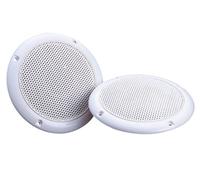 electrosmart 2 x White 5" 80W 8 Ohm Dual Cone Ceiling Speakers - Moisture Resistant Suitable for Bathroom Kitchen Spa