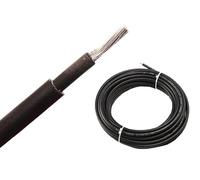 electrosmart 4mm² Solar Panel PV Cable H1Z2Z2-K Red/Black DC Rated Insulated Photovoltaic Wire (Black, 20m)