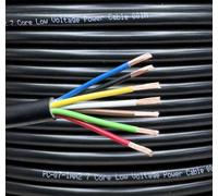 electrosmart 50m 7 Core 16.5A Copper Low Voltage Power Cable 1mm Trailer Tail LED Lighting Wire Caravan 12v 24v