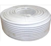 electrosmart 50m White RG6 Aerial Freeview/Satellite Downlead Screened Coax/Coaxial Cable