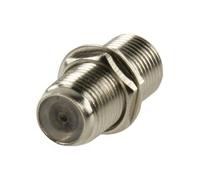 electrosmart Pack of 10 F Socket to F Socket Inline Back to Back Barrel Connector Couplers - Complete with nut & washer so can be panel mounted if desired